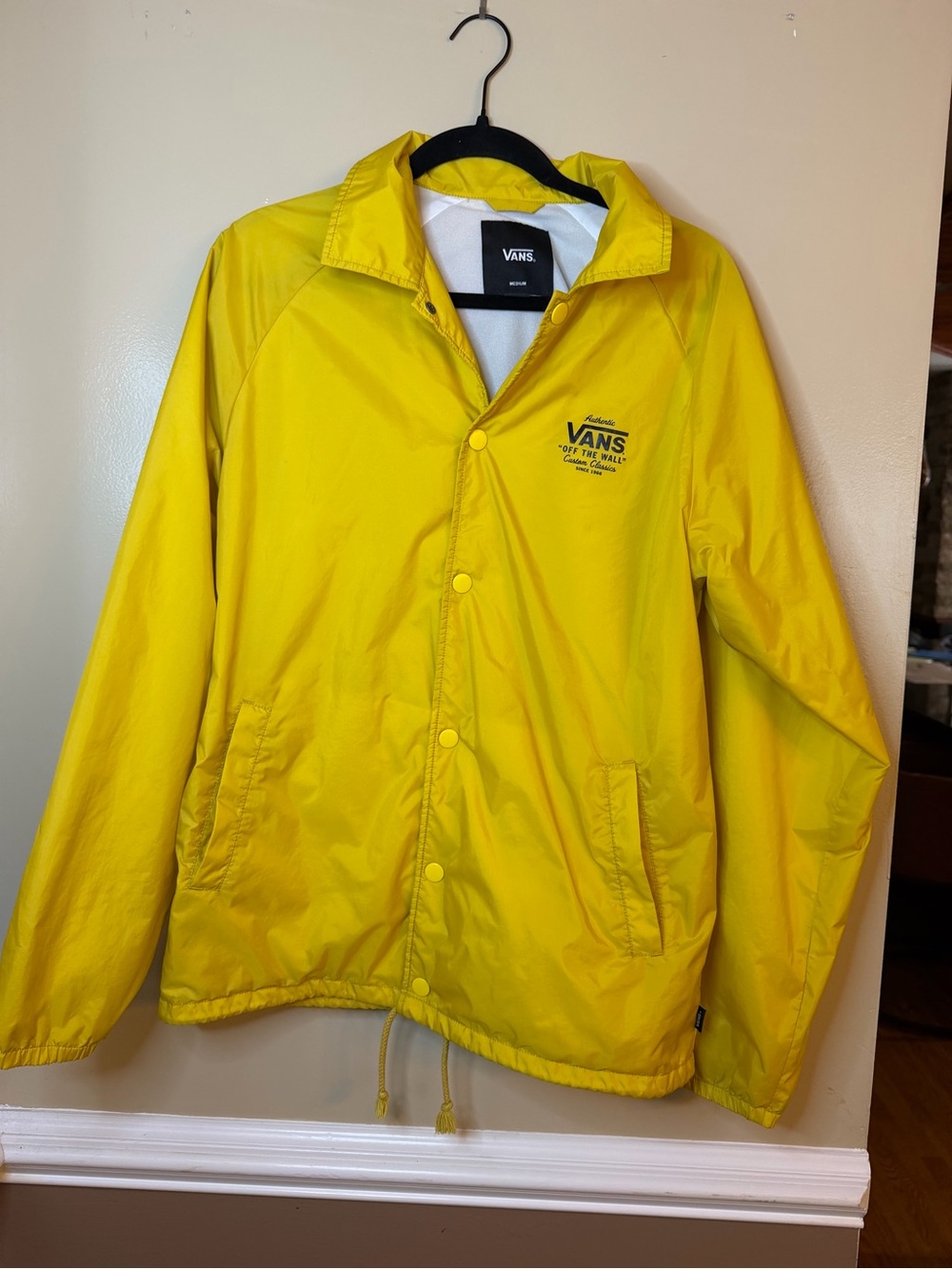 Vans Yellow Logo Coach Jacket